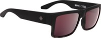 Spy Cyrus Sunglasses - matte black smoke tort fade/happy rose silver spectra mirror