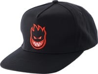 Spitfire Bighead Fill Snapback Hat - black/red/black