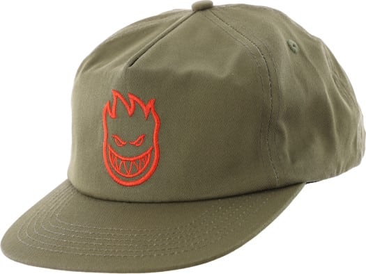 Spitfire Bighead Snapback Hat - olive/red - view large