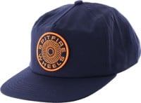 Spitfire Classic 87' Swirl Patch Snapback Hat - navy/orange