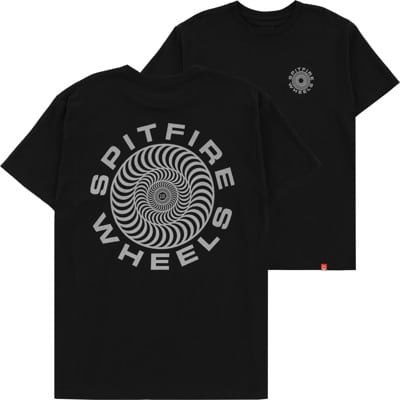 Spitfire Classic 87' Swirl T-Shirt - black/silver - view large