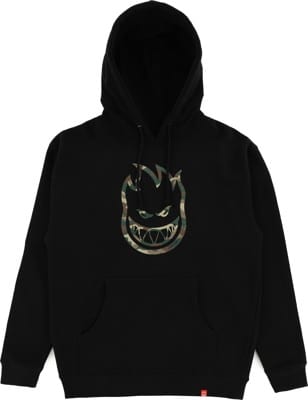 Spitfire Bighead Outline Fill Hoodie - black/forest camo - view large