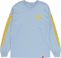 Spitfire Classic Swirl Overlay Sleeve L/S T-Shirt - powder blue/yellow-red