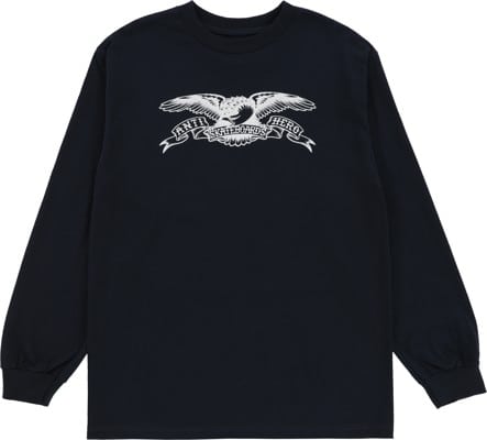 Anti-Hero Basic Eagle L/S T-Shirt - navy/white - view large