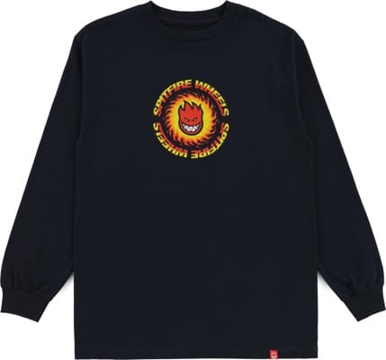 Spitfire OG Fireball L/S T-Shirt - navy/red-yellow-orange - view large