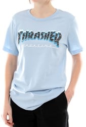 Thrasher Women's Black Ice T-Shirt - light blue