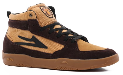 Lakai Trudger Skate Shoes - chocolate/gum suede - view large