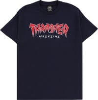 Thrasher Jagged Logo T-Shirt - navy