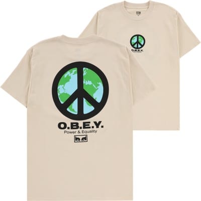 Obey Peace Punk T-Shirt - cream - view large