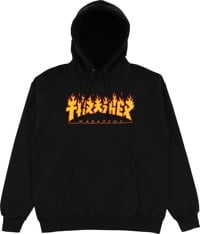 Thrasher Godzilla Flame Hoodie - black