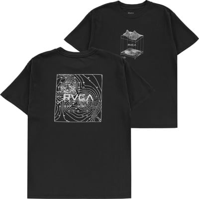 RVCA Topographic T-Shirt - black - view large