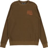 Anti-Hero Lil Black Hero Embroidered Waffle Knit L/S T-Shirt - brown/orange