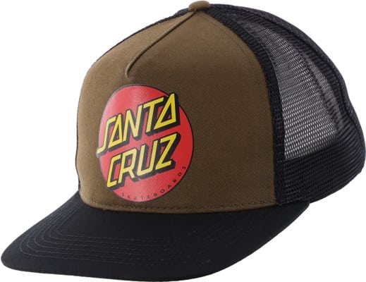 Santa Cruz Classic Dot Trucker Hat - military green - view large