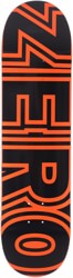 Zero Team Bold 8.25 Skateboard Deck - florescent orange
