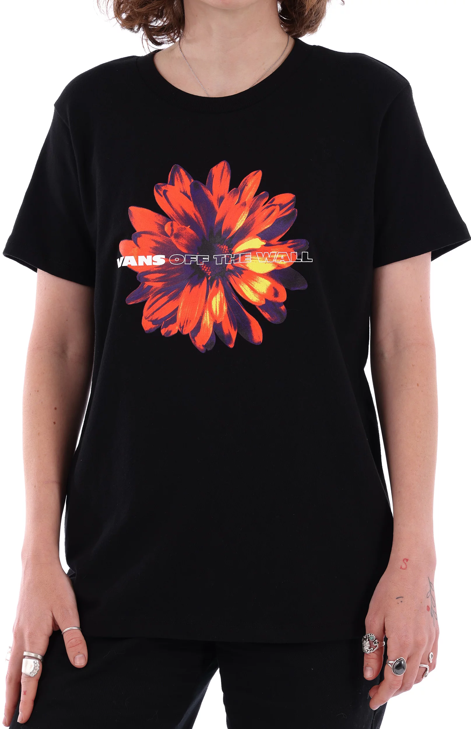 Vans Women's Flower Power Boyfriend Tee