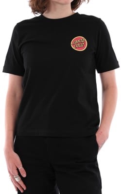 Santa Cruz Women's Retro Dot Ringer T-Shirt - black - view large