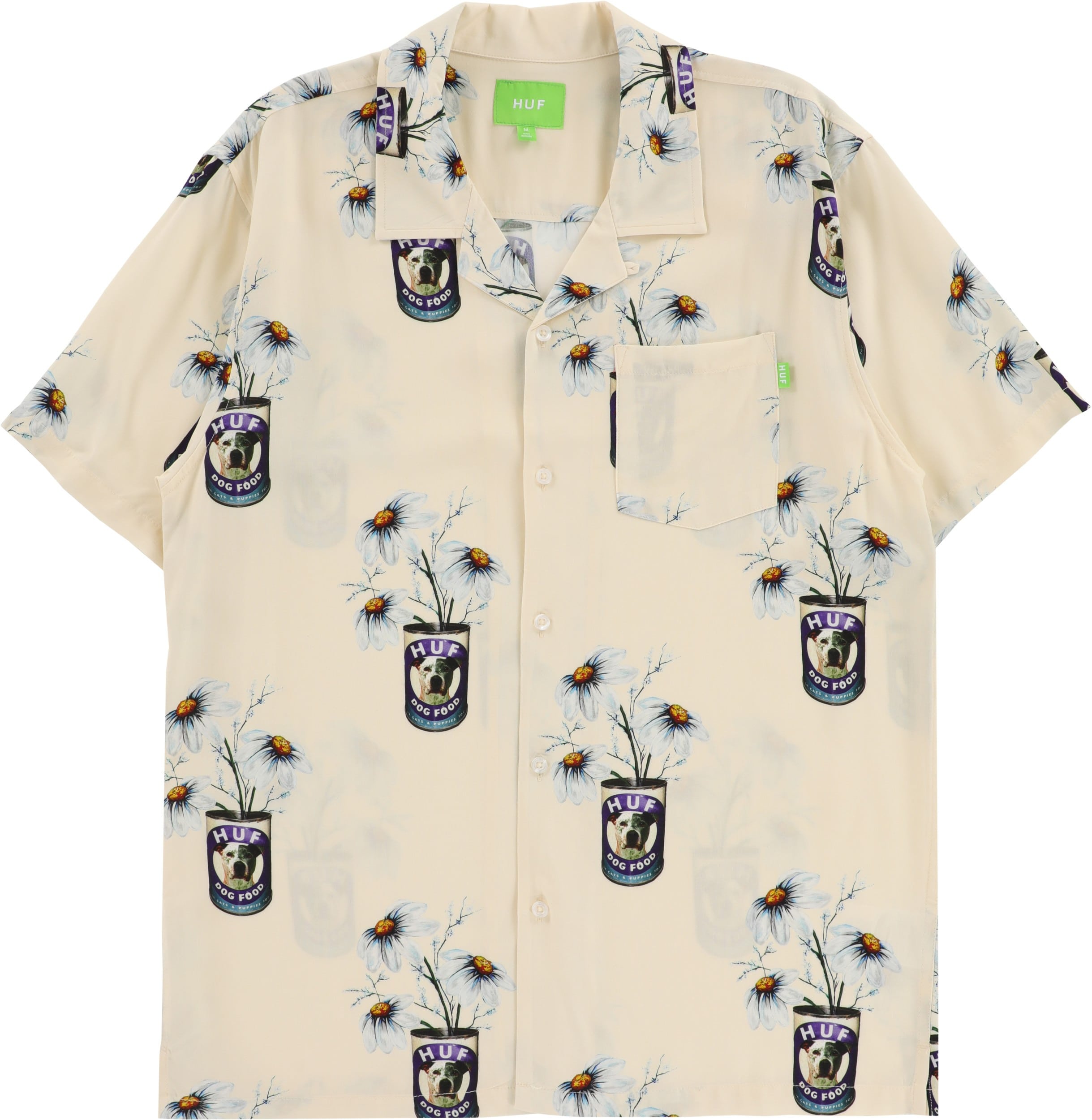 HUF Canned Resort S/S Shirt - off-white | Tactics