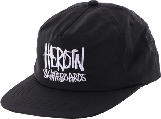 Heroin Script Snapback Hat - black - view large