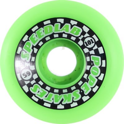 Speedlab Mini Speedsters Skateboard Wheels - green/black split (101a) - view large