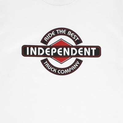 White Large T RTB Grill Independent Trucks INDEPENDENT TRUCK CO' Skateboard Tee Shirt 