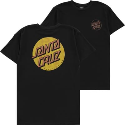 Santa Cruz Absent Topo Dot T-Shirt - black - view large