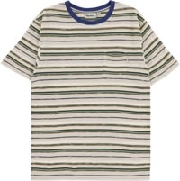 Rhythm Everyday Stripe T-Shirt - natural/navy/olive