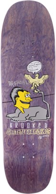 Krooked Drehobl Cresant 9.25 Double Drilled Skateboard Deck - navy - view large