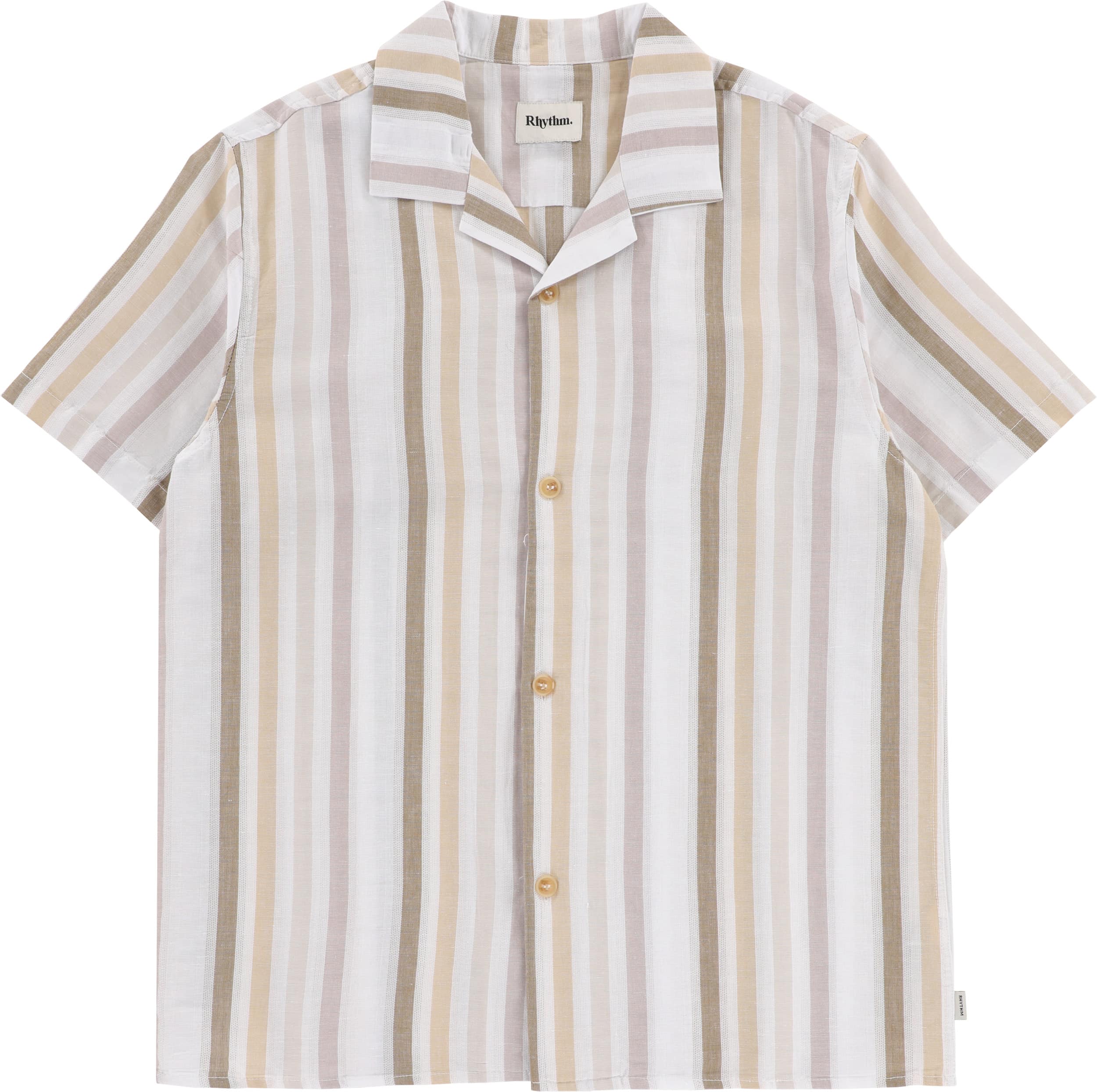 Rhythm Vacation Stripe S/S Shirt - olive | Tactics
