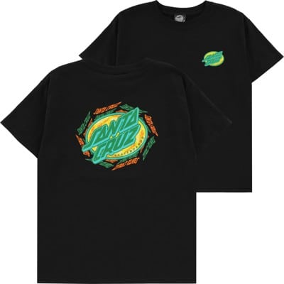 Santa Cruz Kids Spiral Strip Oval T-Shirt - black - view large