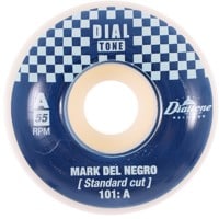 Dial Tone Wheel Co. Del Negro Capitol Skateboard Wheels - white/blue (101a)