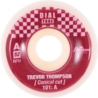 Dial Tone Wheel Co. Thompson Capitol Conical Skateboard Wheels - white/purple (101a)