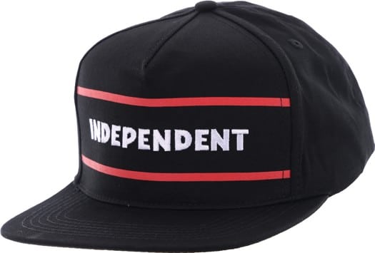 Independent ITC Streak Snapback Hat - black - view large