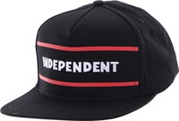 Independent ITC Streak Snapback Hat - black