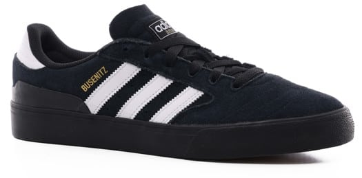 Adidas Busenitz Vulc II Skate Shoes - core black/footwear white/gold metallic - view large