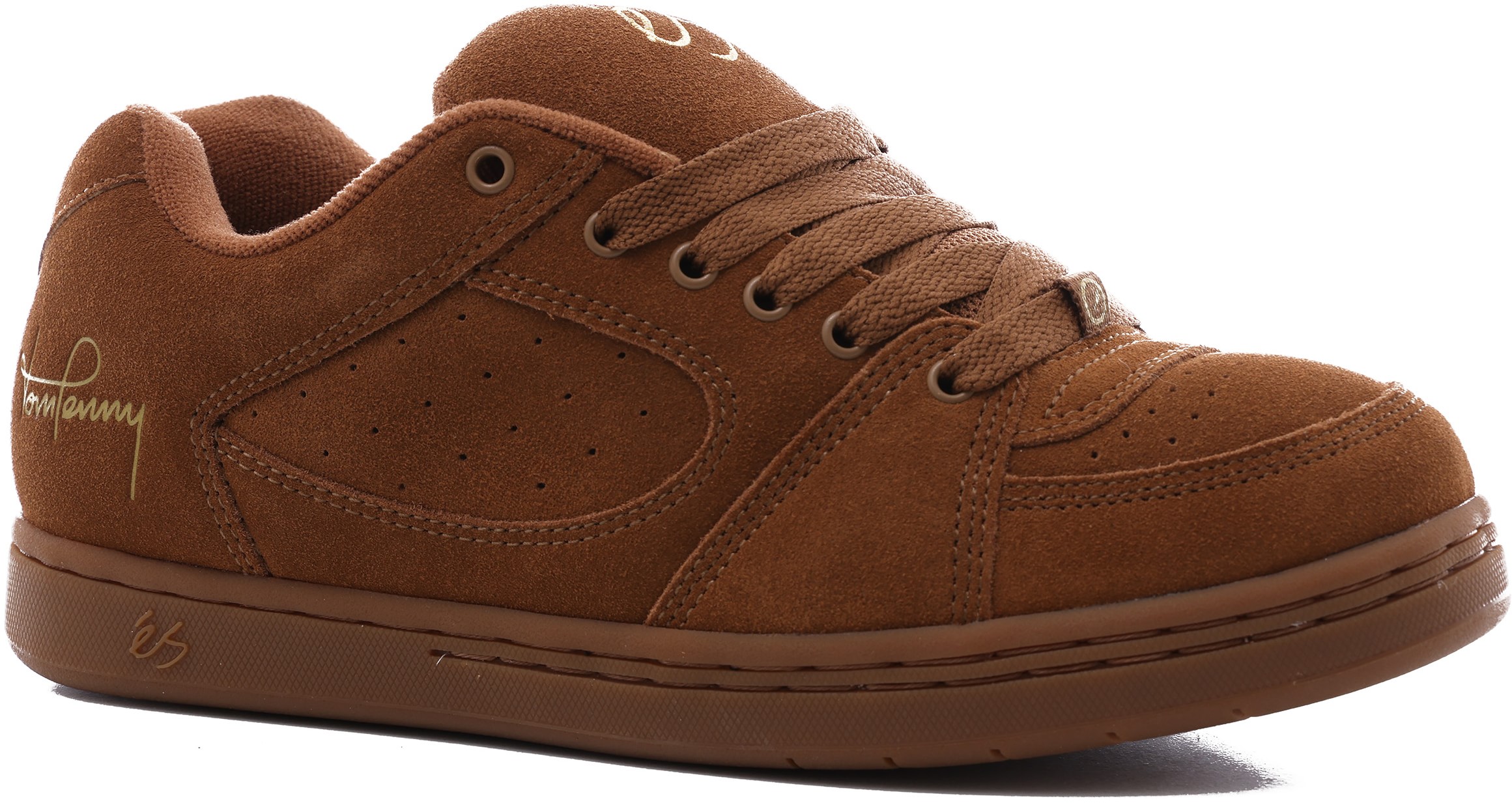 eS Accel OG Skate Shoes (tom penny) brown/gum Free Shipping Tactics