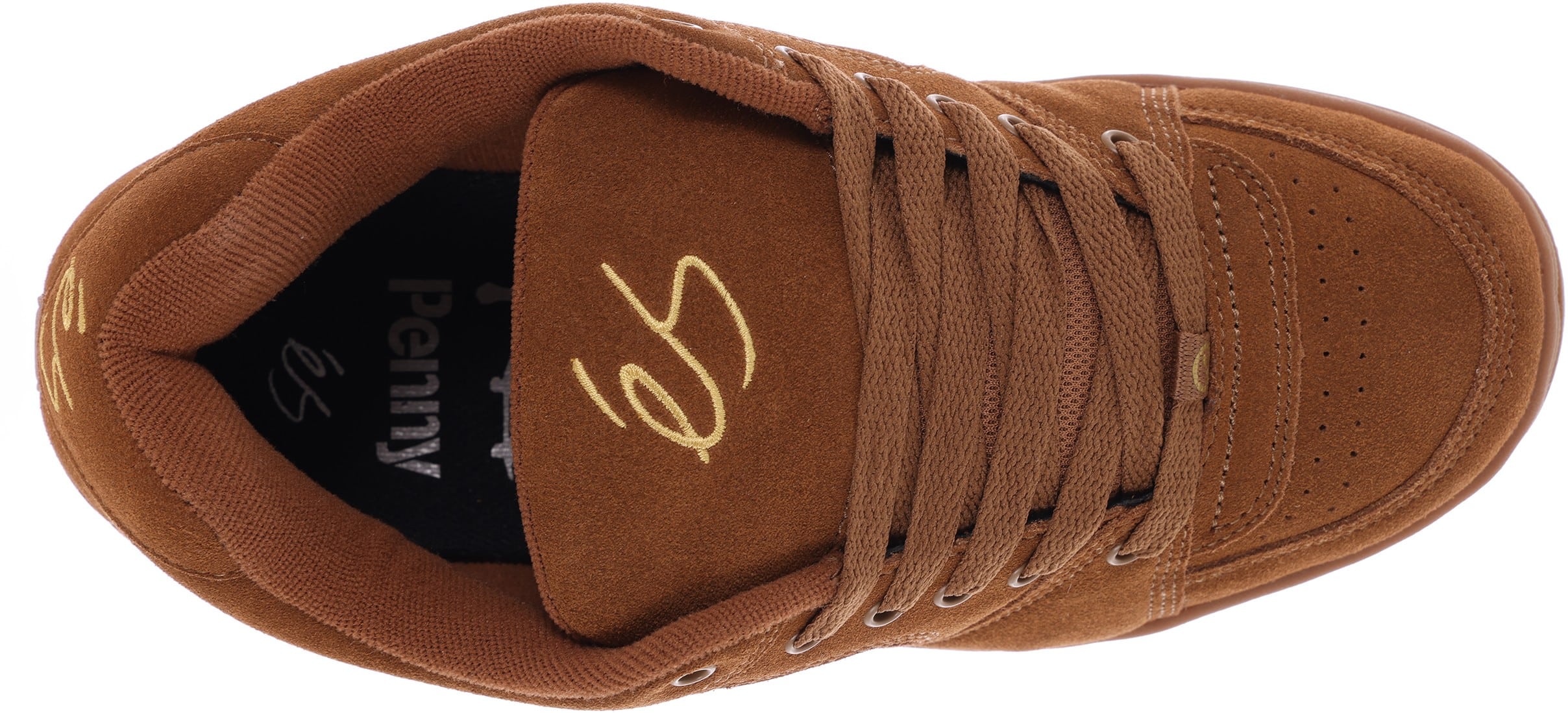 eS Accel OG Skate Shoes (tom penny) brown/gum Free Shipping Tactics