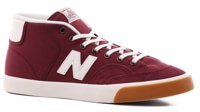 New Balance Numeric 213 Mid Skate Shoes - burgundy/white