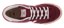 burgundy/white - top