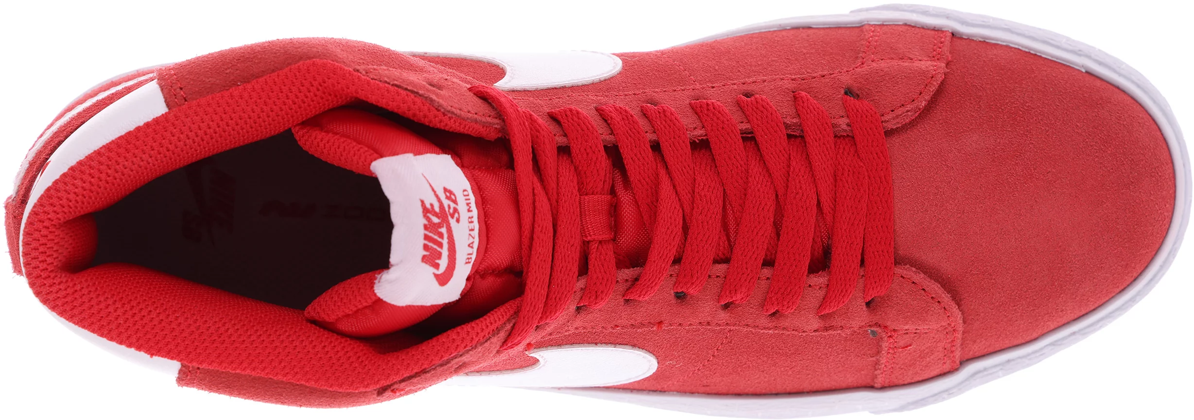 Nike SB Zoom Blazer Mid Skate Shoes - university red/white