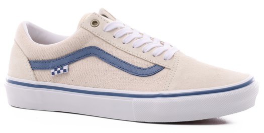 Vans Skate Old Skool Shoes - (raw canvas) classic white - view large