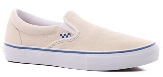 Vans Skate Slip-On Shoes - (raw canvas) classic white - view large
