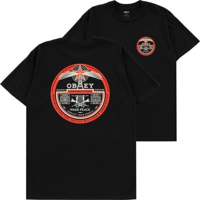 Obey Radio Tower T-Shirt - faded black - view large