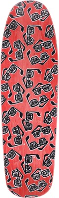 Black Label Curb Nerd 9.63 Skateboard Deck - red stain - view large