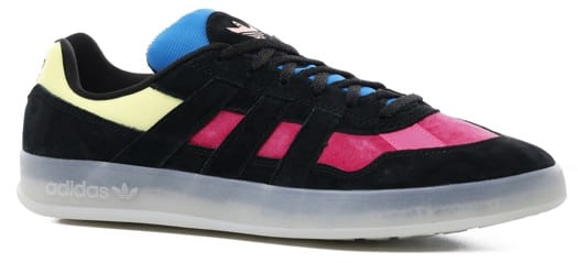 Adidas Gonz Aloha Super 80's Skate Shoes - (visions) shock pink/core black/frozen yellow - view large