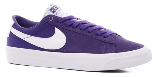 Nike SB Zoom Blazer Low Pro GT Skate Shoes - court purple/white-court purple-white - view large