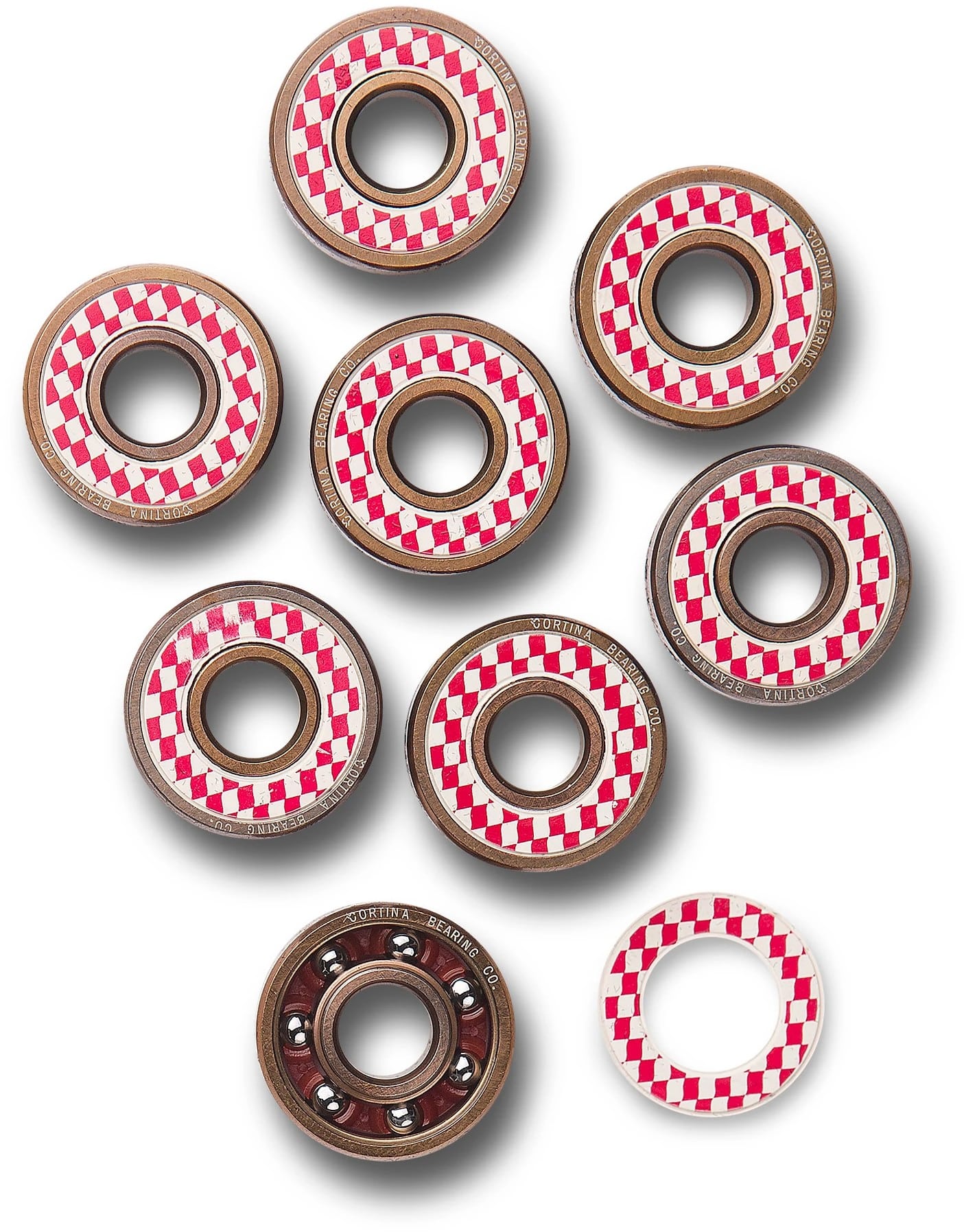 Cortina Bearing Co. NaKel Signature Box Set Skateboard Bearings Tactics