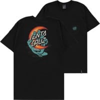Santa Cruz All Gender Screaming Delta Moon Pocket T-Shirt - black