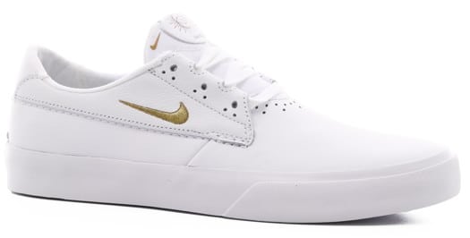 Nike SB Shane PRM Skate Shoes - white/metallic gold-white-white - view large