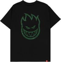 Spitfire Bighead T-Shirt - black/dark green print