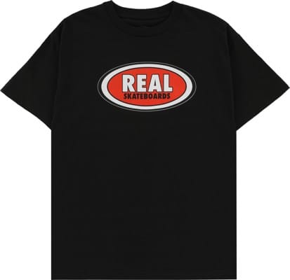 Real Oval T-Shirt - black/red - view large